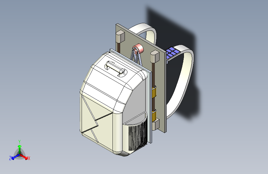 智能人体工学悬浮背包