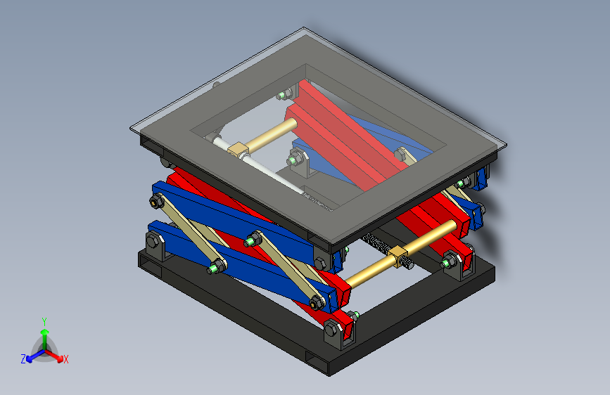 桌子可调高度由螺丝调节（升降机制）