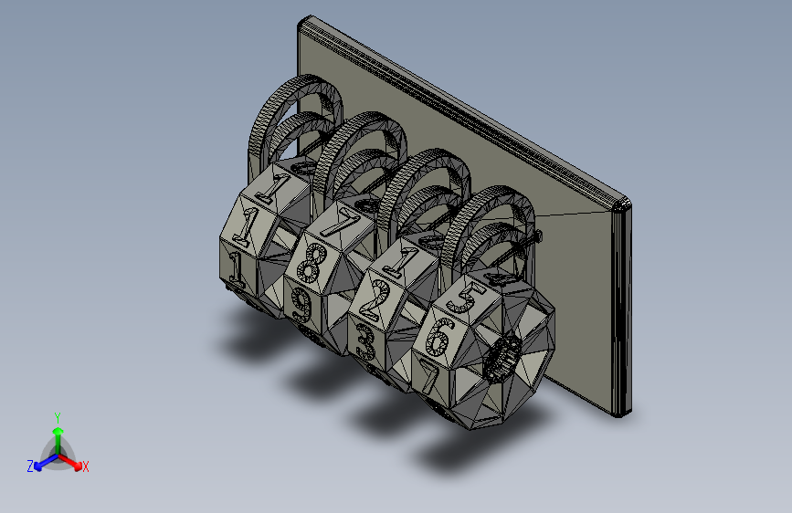 桌子盘鼓式时钟在步进电机上。