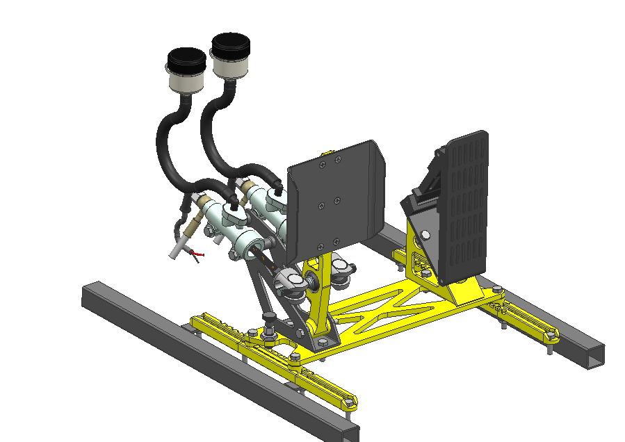 学生方程式赛车制动踏板快速调节机构