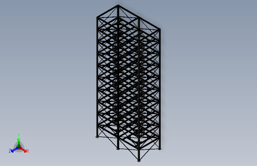 带筒仓的钢结构