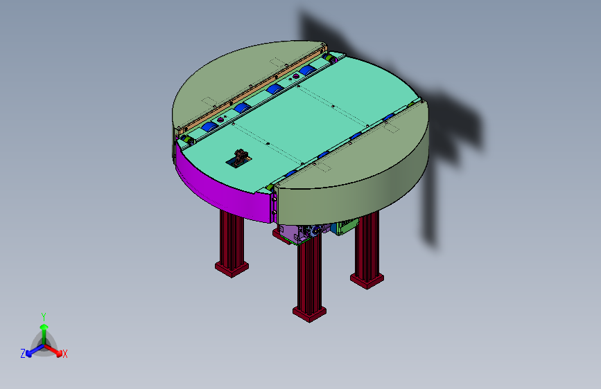 板状托盘积放输送机结构