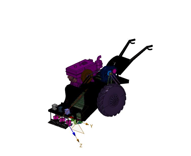 半自动洋葱收割机