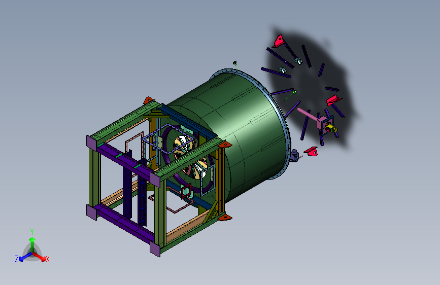 方便运输的旋转式RTO炉体结构