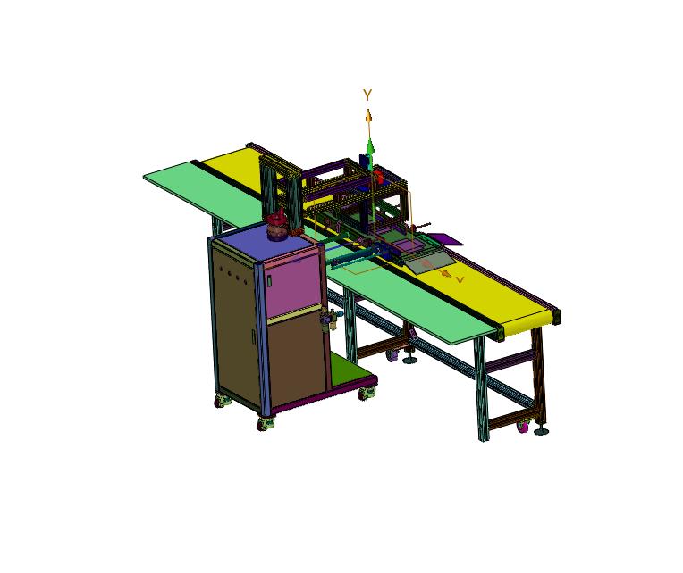 流水线上的CCD拍照机