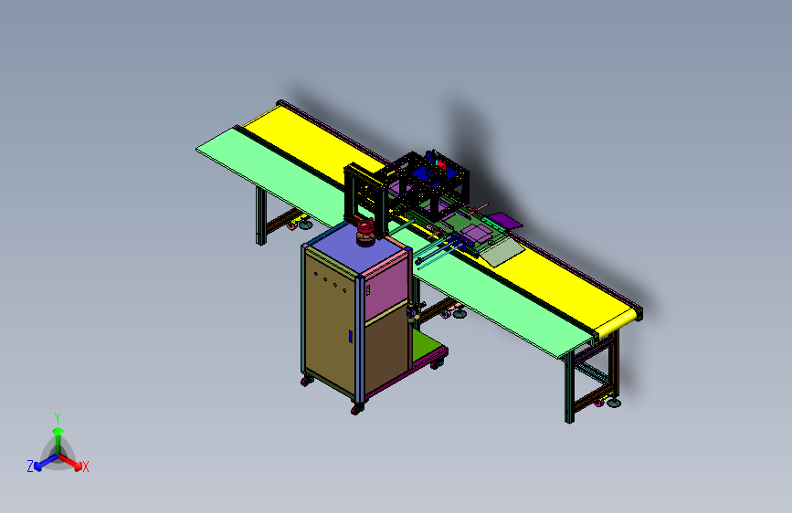 流水线上的CCD拍照机