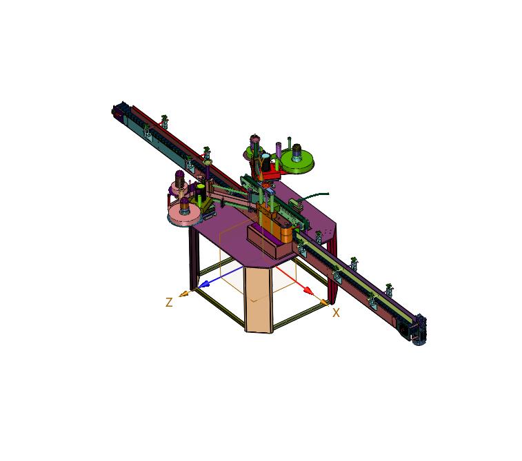 双排双列贴标机