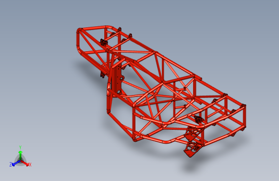具有矢量截面的FX1000框架STEP文件。