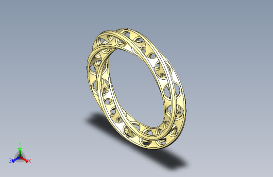 具有循环结构的莫比乌斯环。