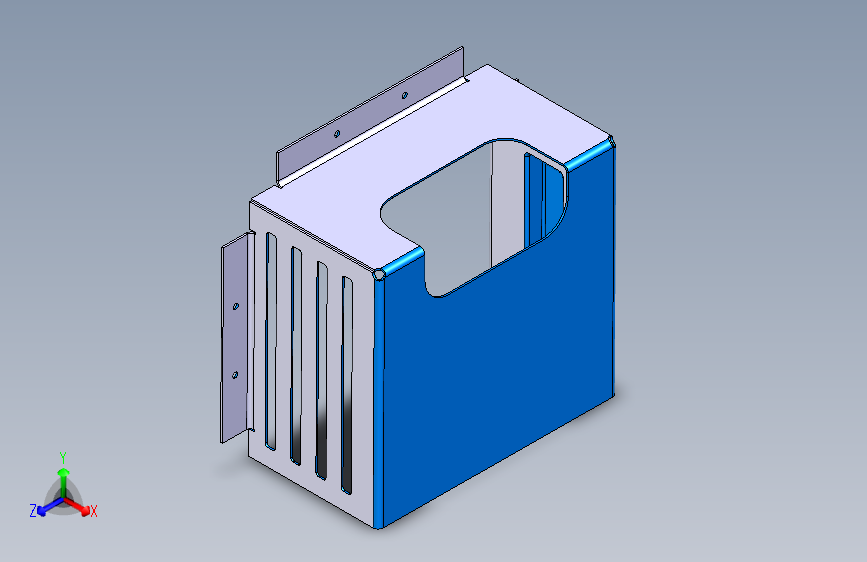 具有样品金属零件的CATIA V5 R19 CATPart。
