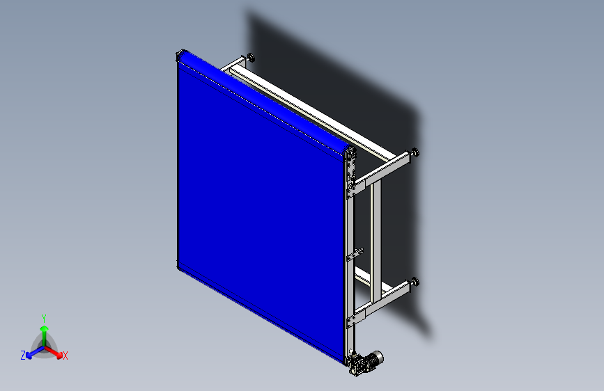 具有自动调节功能的床垫传送机。