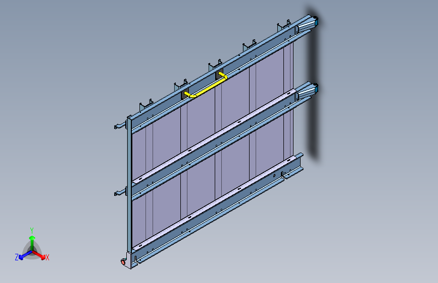 可调节高度的材料架