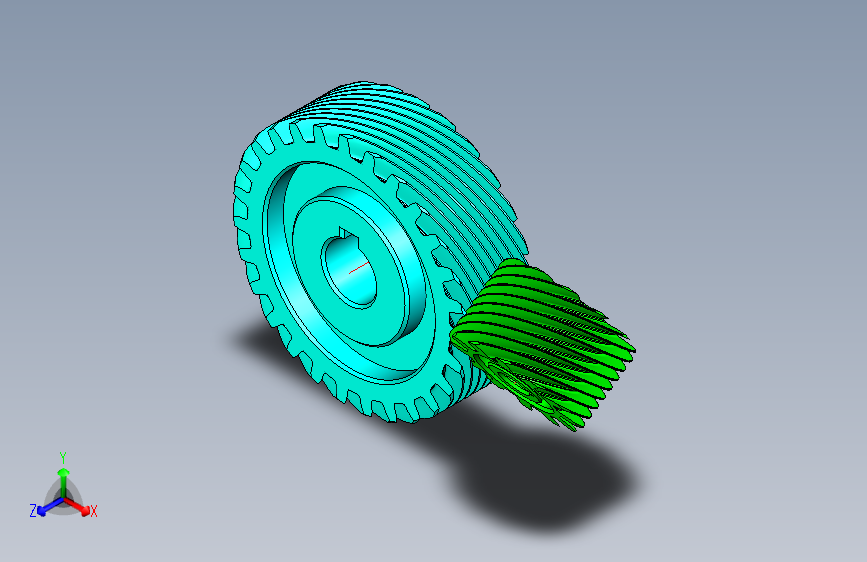 螺旋齿轮联轴器模型
