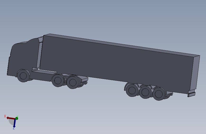 欧式风格，扁平鼻子，拖车货车，简约设计，一部分。