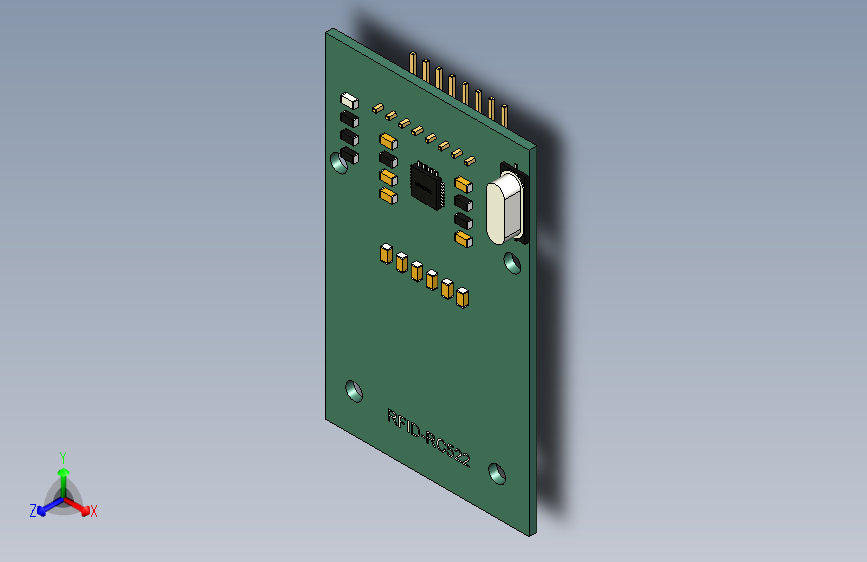 适用于Arduino项目的3D模型 RFID RC-522模块