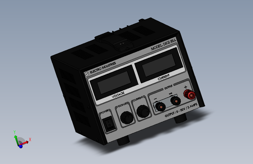 适用于组装和演示的DIGI 35A型电源供应。