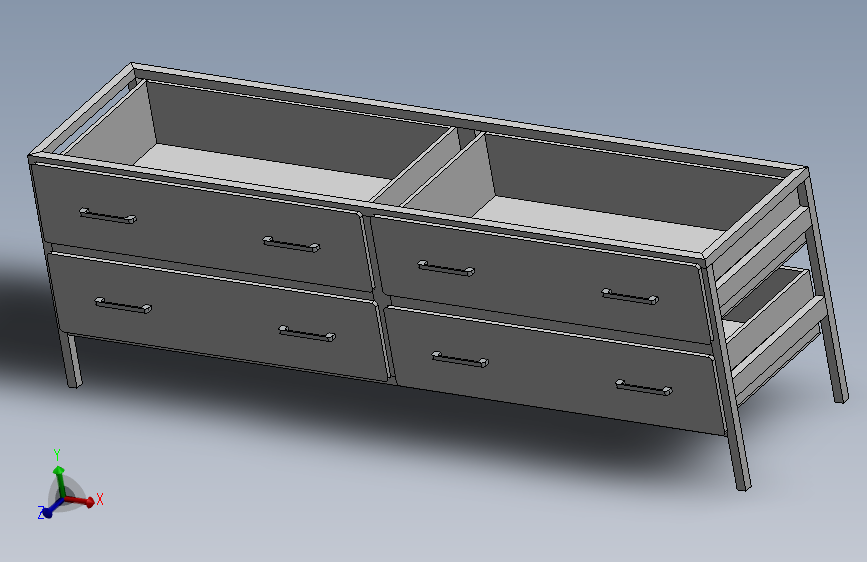 双门四抽屉衣柜