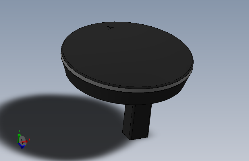 为UAV和无人机设计的CUAV GPS。vernier卡钳测量实际部件的估计部分。底部挤出物用于连接器有足够的空间。Neo 3X GPS。