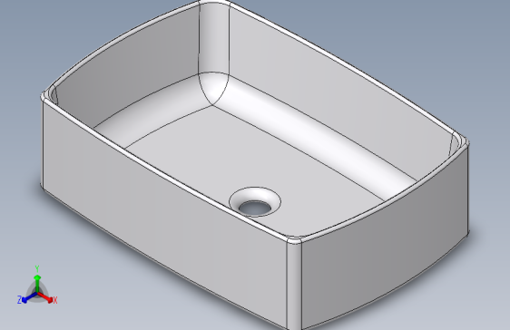 现代矩形浴室盆洗池。