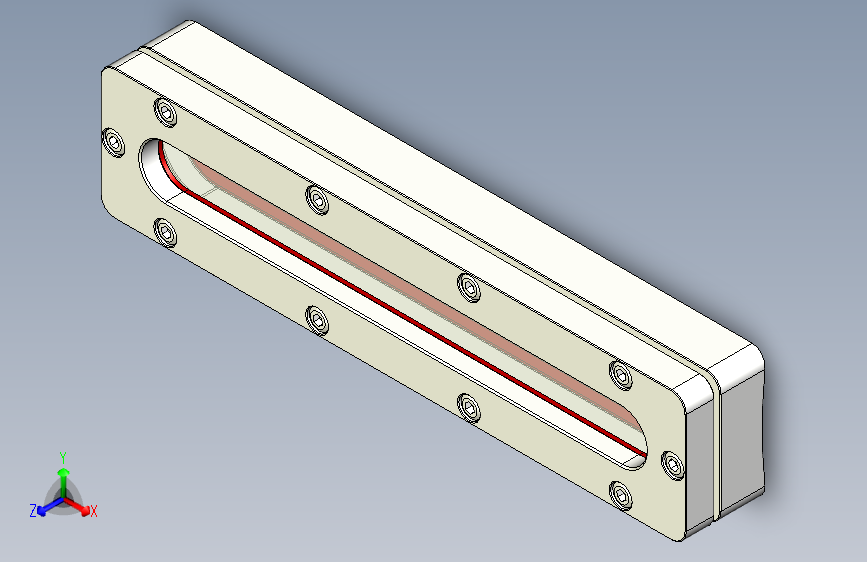 压力容器的多视窗玻璃组合。
