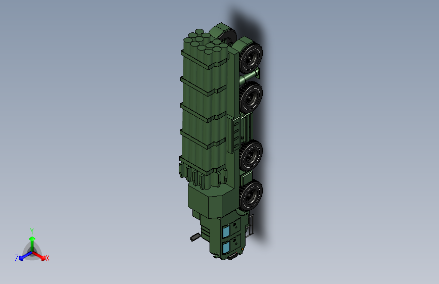 移动式火箭发射器，BM-30 Smerch。