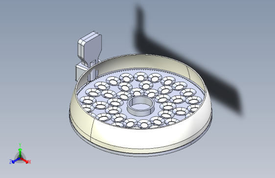 有底部光源和电机控制器的孵化器。缺少相机组件。