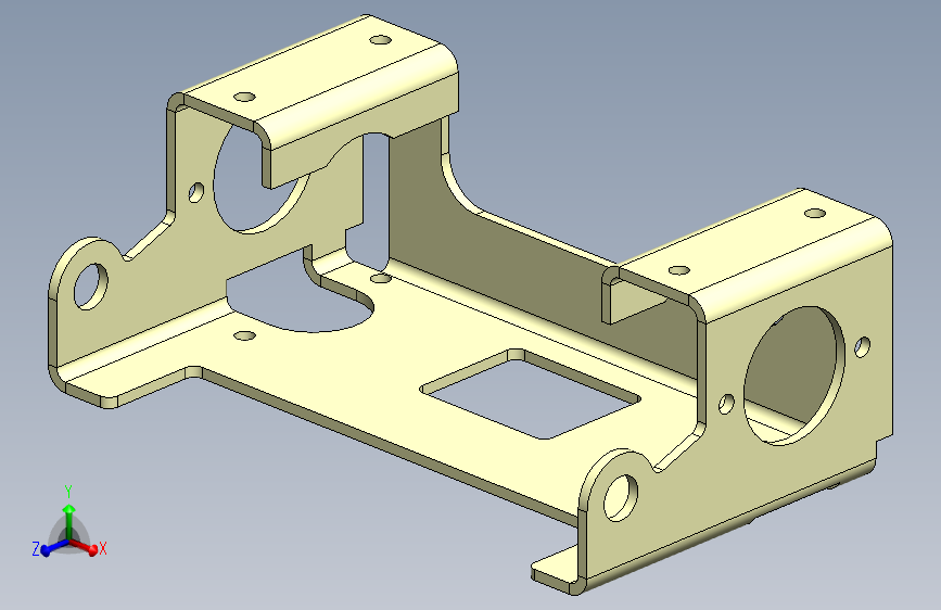 有强度高的薄板金属支架。