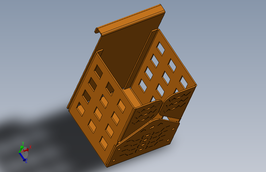 有粘性底座的笔筒。