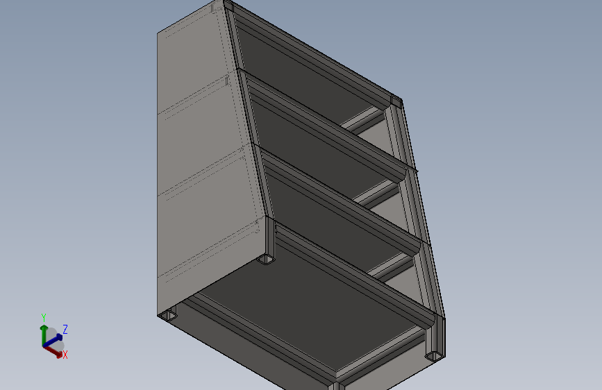 锥形储存架设计