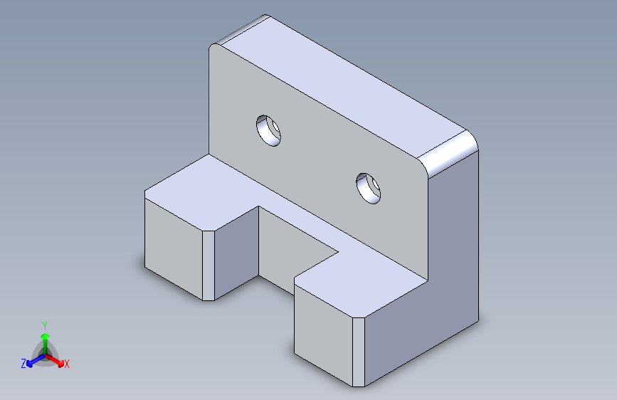 自锁机械部件，支架模型。
