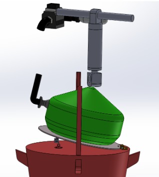 带流体偏转器的超音速腔体侧向弹射