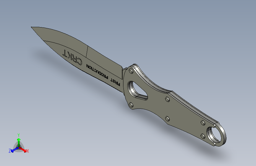 CRKT-刺-3B-AG-拉塞尔小刀