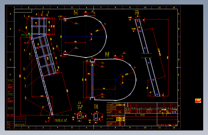 钢结构爬梯 楼梯 竖梯子==220460=20