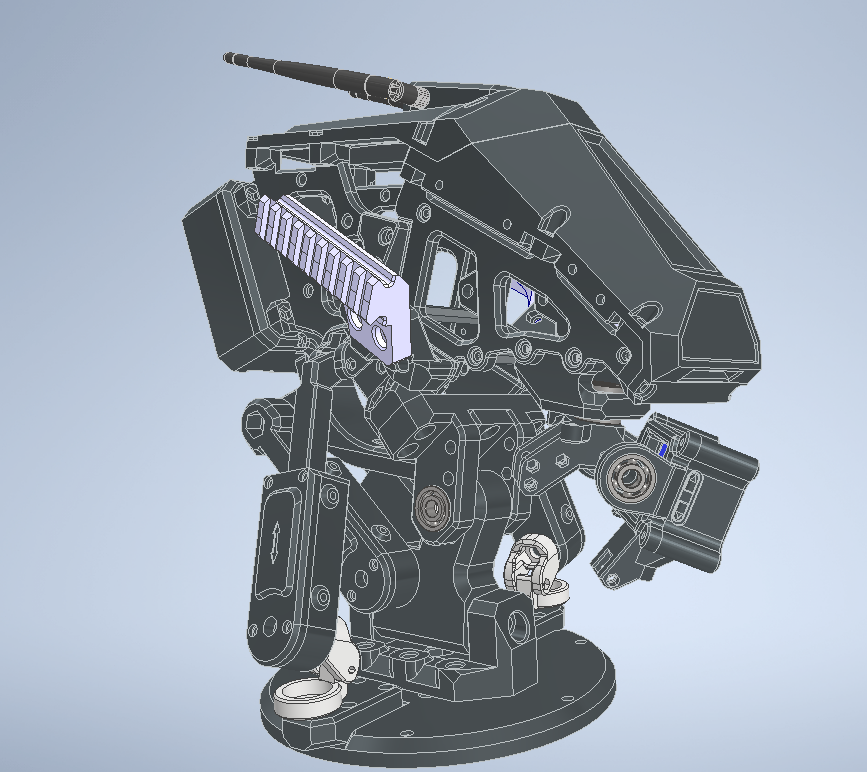 科幻机器人头部