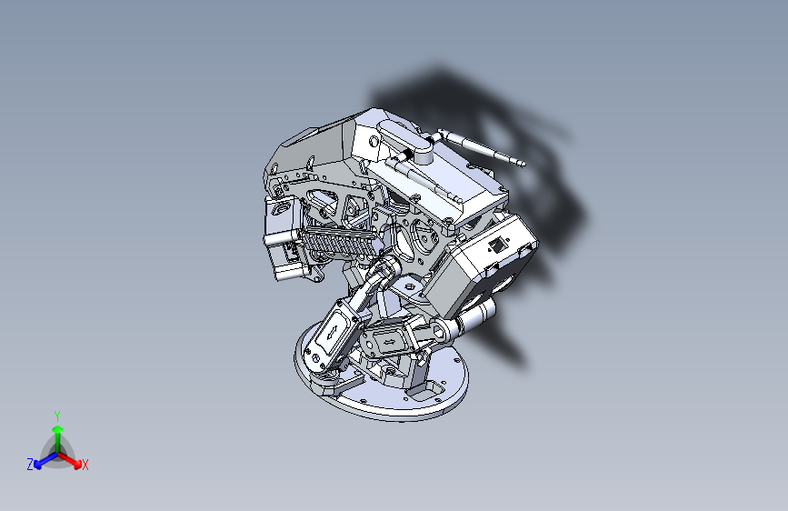 科幻机器人头部
