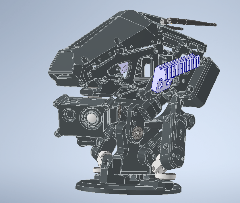 科幻机器人头部