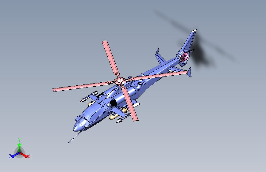 直升机简易造型