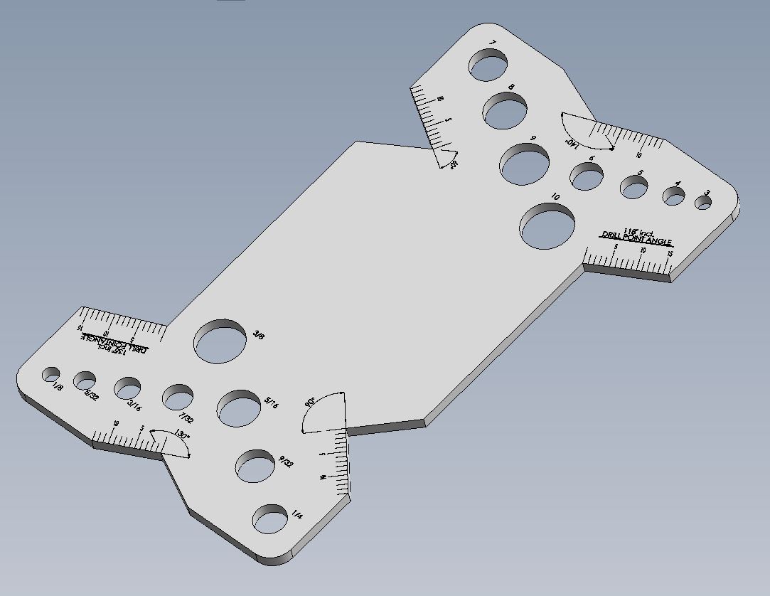 钻头尖端磨锐量规