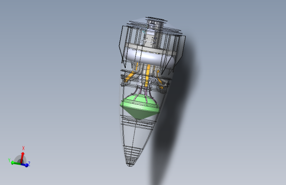 飞行器上释放缩放模型