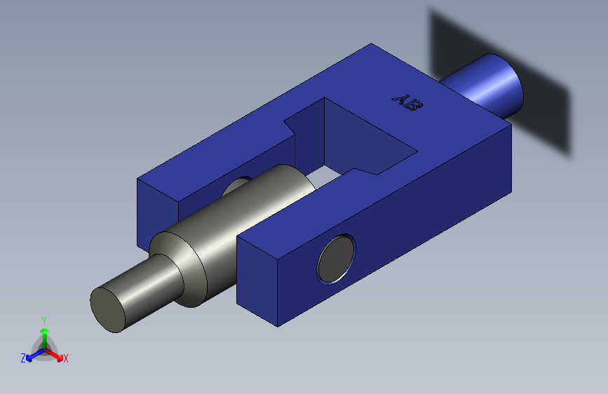 带圆柱耳轴的单运动回转运动副