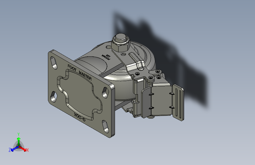 福马脚轮GF-125-BRF-MUD
