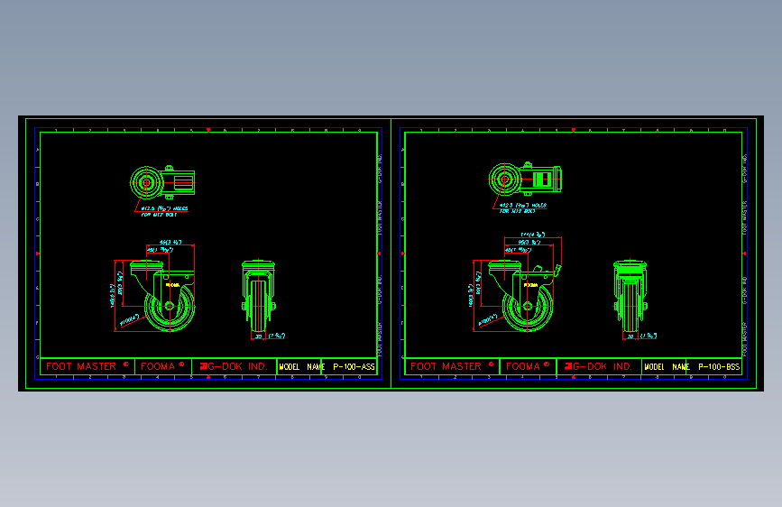 福马脚轮P-100(S)
