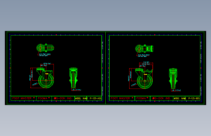 福马脚轮P-125(S)