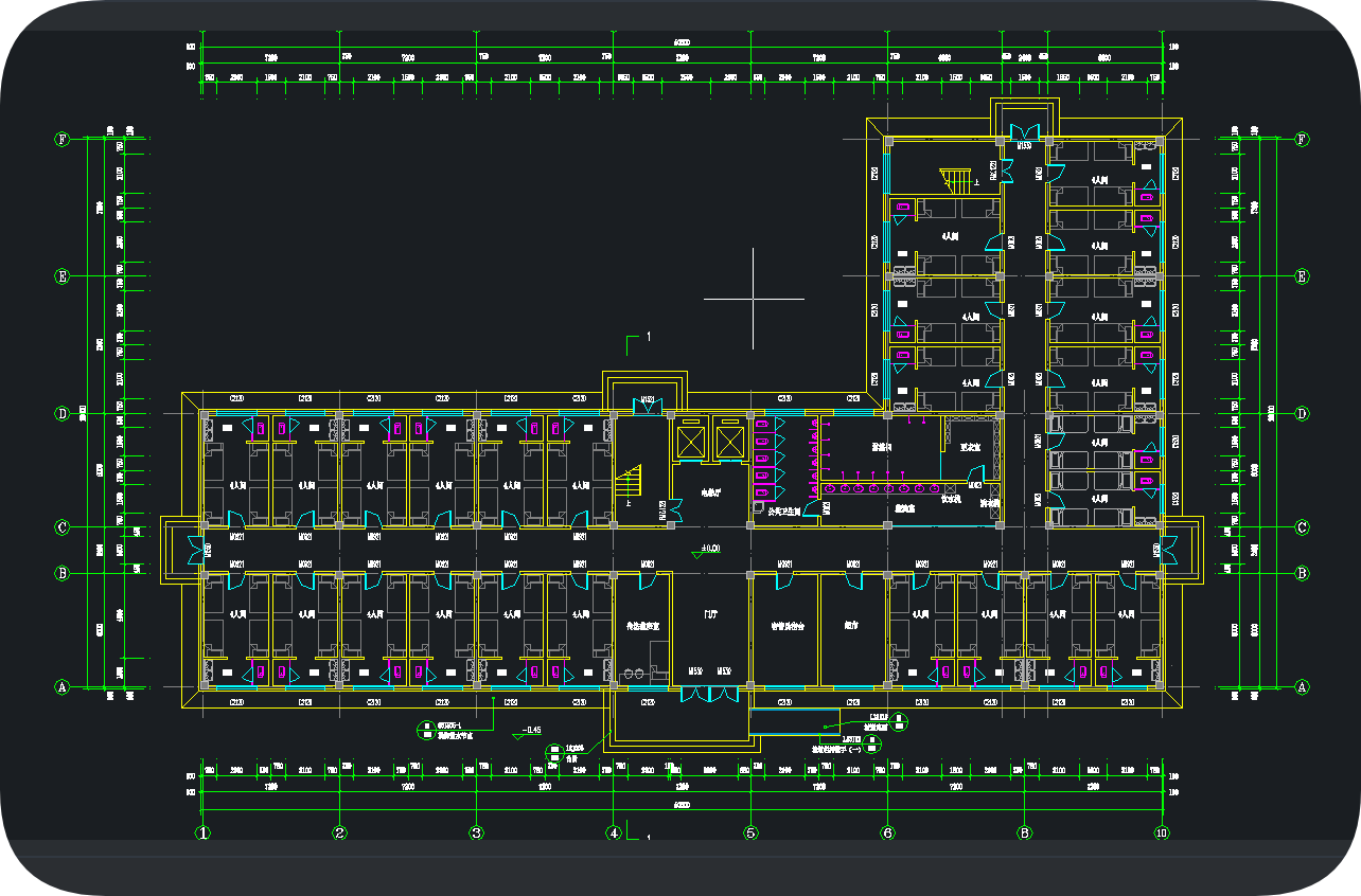 4750平米五层L型学生公寓宿舍楼设计--1746609--150
