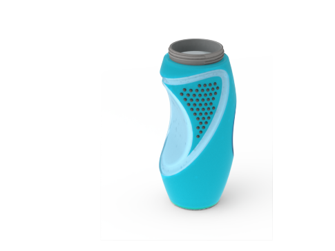 蓝色运动饮料瓶