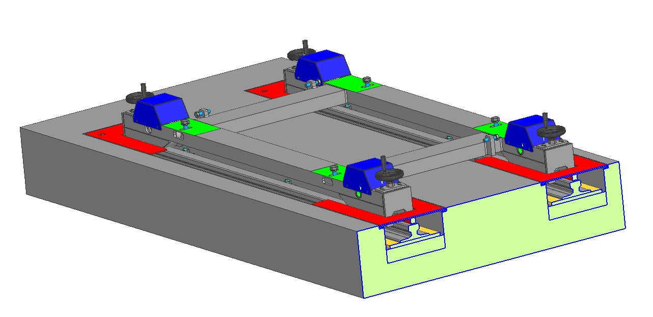 集成式精密机床定位铁路系统