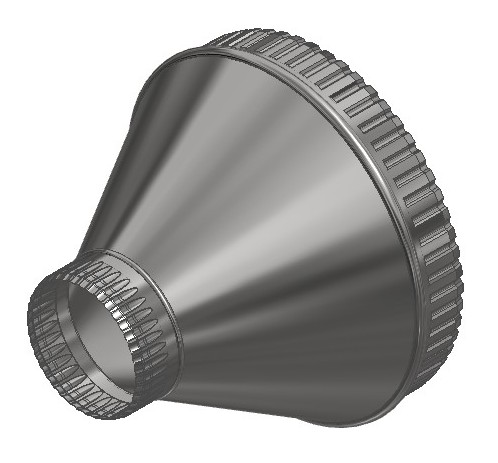 管道异径管，10英寸到4英寸