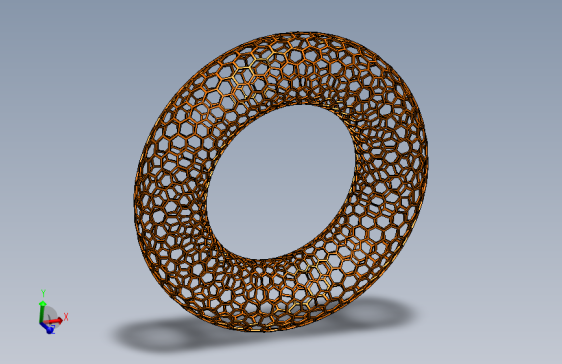 六角网格环形体