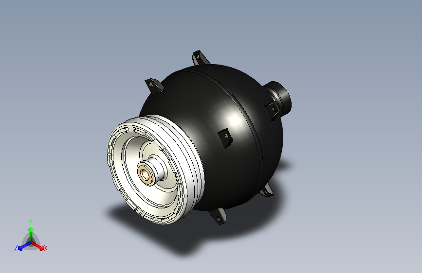 米格-2.1飞机的液压蓄能器，AGS-10型号。