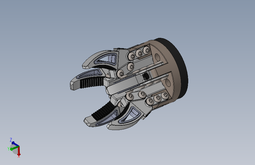 一个紧凑型机器人夹爪夹具